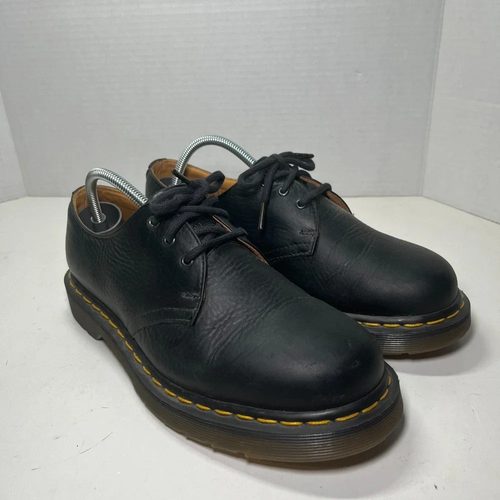 Dr. Martens 1461 For Life Men's 7 Black Leather Oxford Slip Resistant AW004